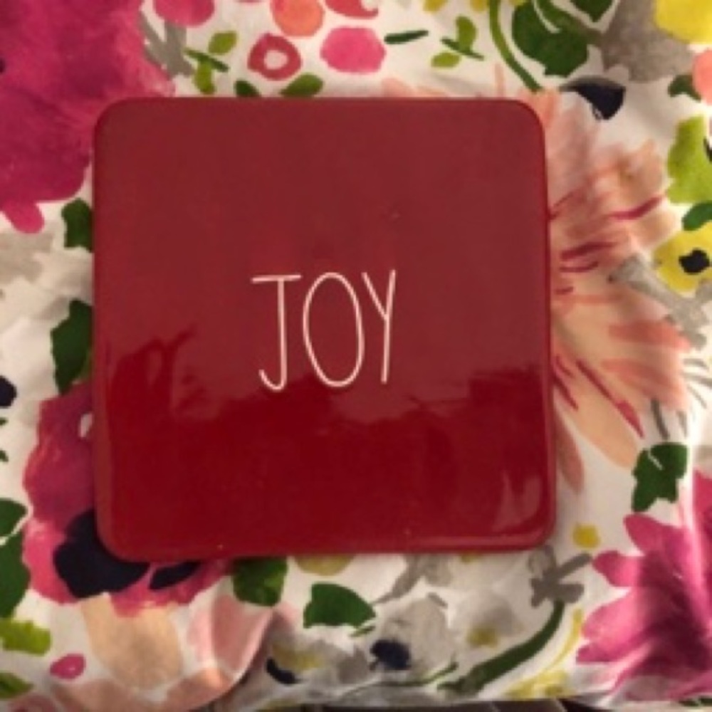 Rae Dunn Red Christmas Joy Cheese Board
